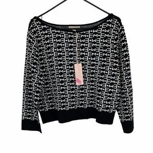 Eva Mendez NY Collection EM Black Crop Sweater Size XL - L84